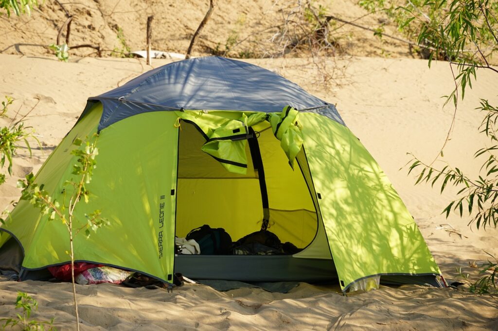 beach camping in Michigan