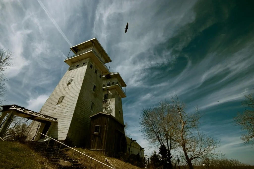 The irish hills towers in lenawee county, michigan.