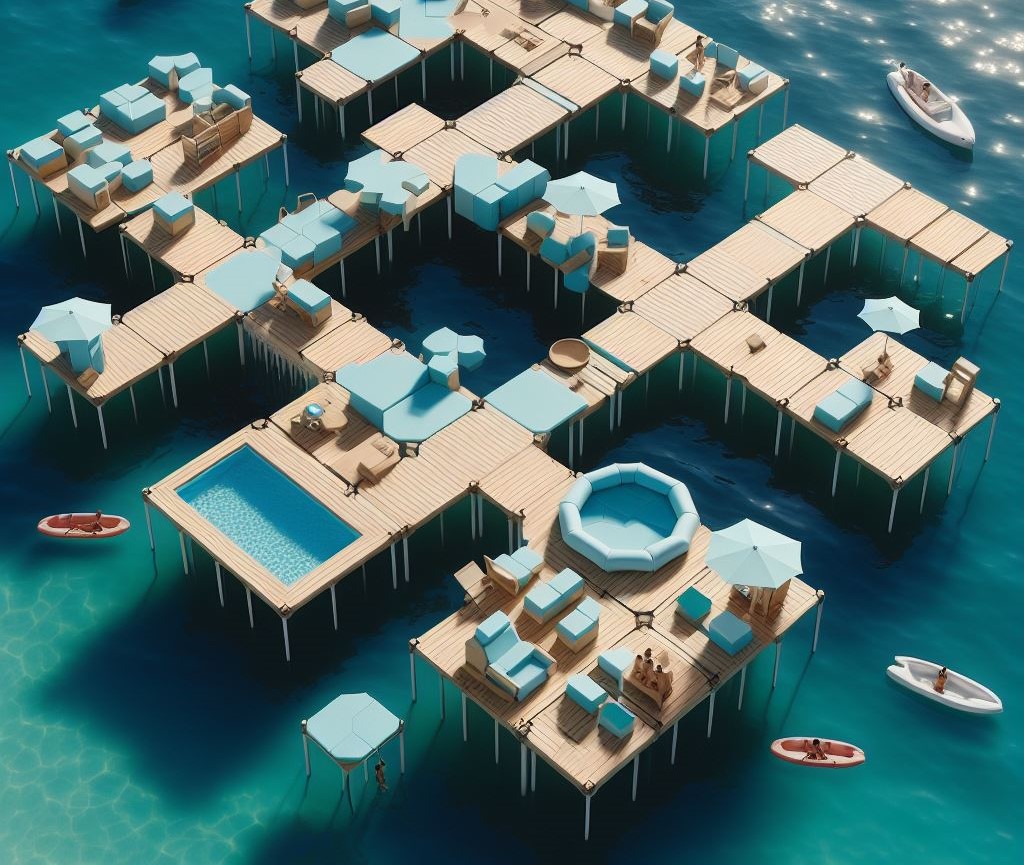 Modular swim platforms