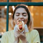 Grilled hot dog