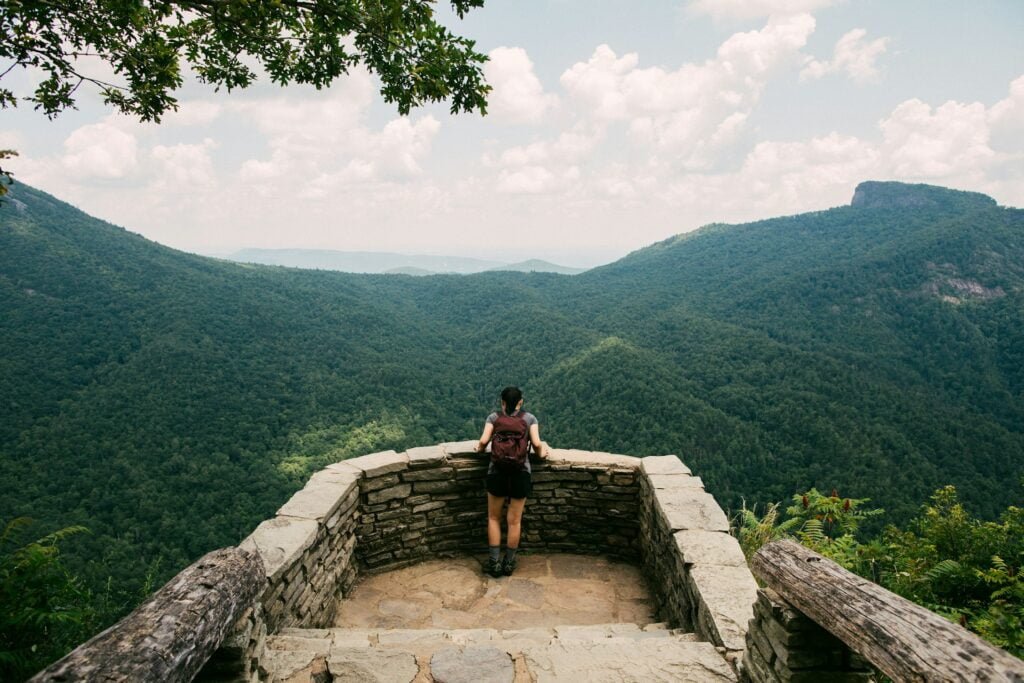 Linville gorge, jonas ridge, nc, usa