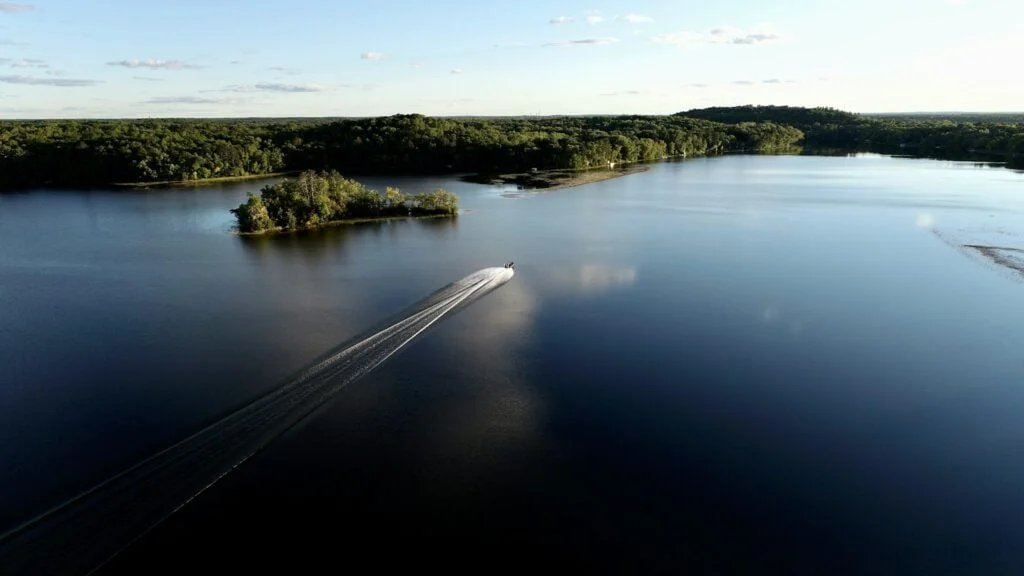 One of the many lakes near brainerd, minnesota