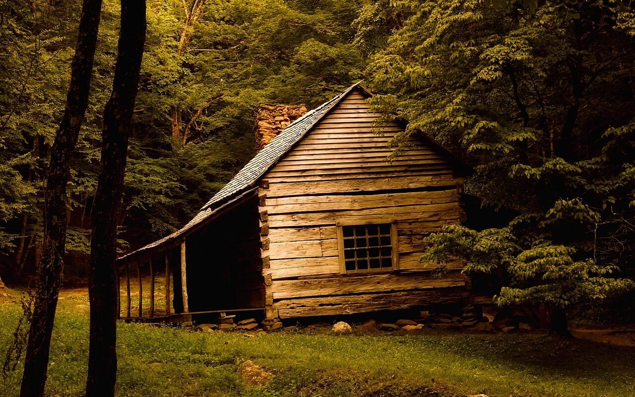 Restoring a log cabin