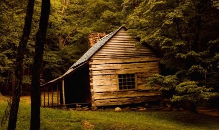 Restoring a log cabin