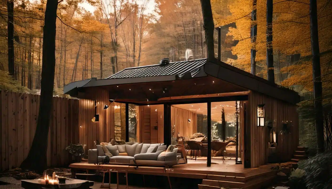 Tiny cabin life in ohio