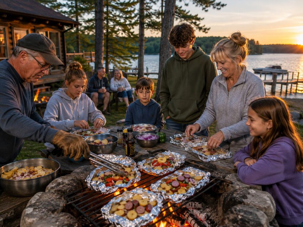 Foil packet dinners keep cleanup small
