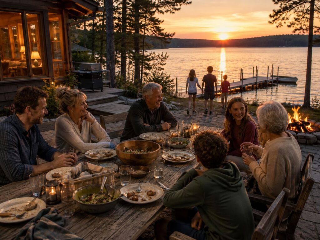 Good food and more time by the water
